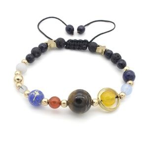 Tiger's Eye Solar system bracelet